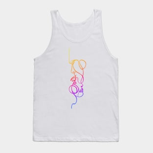 Faces in love artistic Tank Top